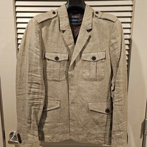 Gutteridge Linen Field Jacket Blazer 38R